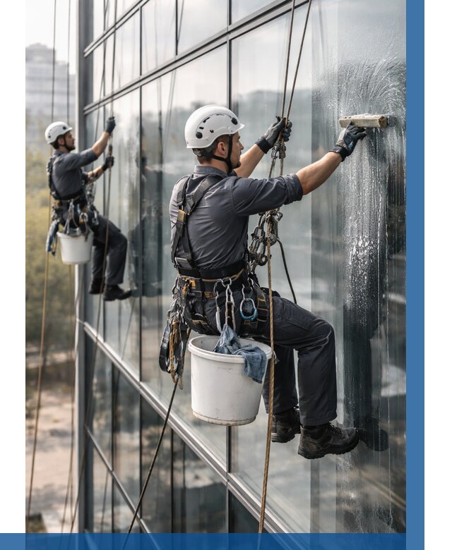 Мойка сплошного остекления в Троицке, заказать от 309 р.| ВЫСОТНИК-Трц