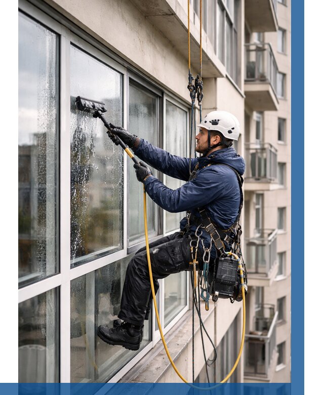 Мойка балконного остекления в Троицке от 3609 р. | ВЫСОТНИК-Трц