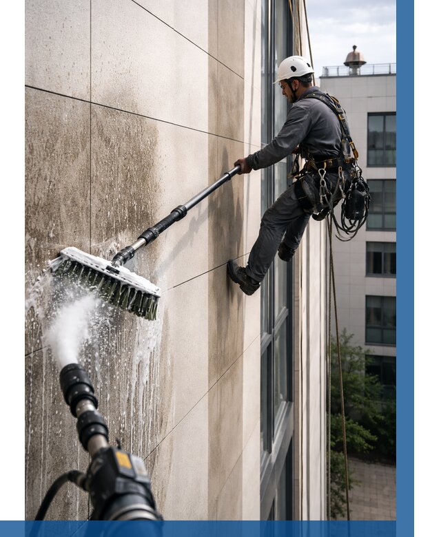 Мойка фасада из керамогранита в Троицке от 309 р. | ВЫСОТНИК-Трц