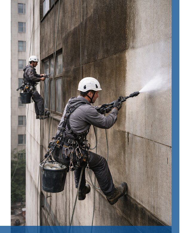 Очистка фасада от копоти в Троицке от 258 р. | ВЫСОТНИК-Трц