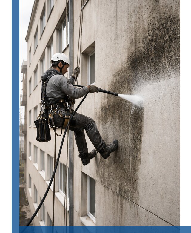 Профессиональная очистка фасадов от плесени в Троицке