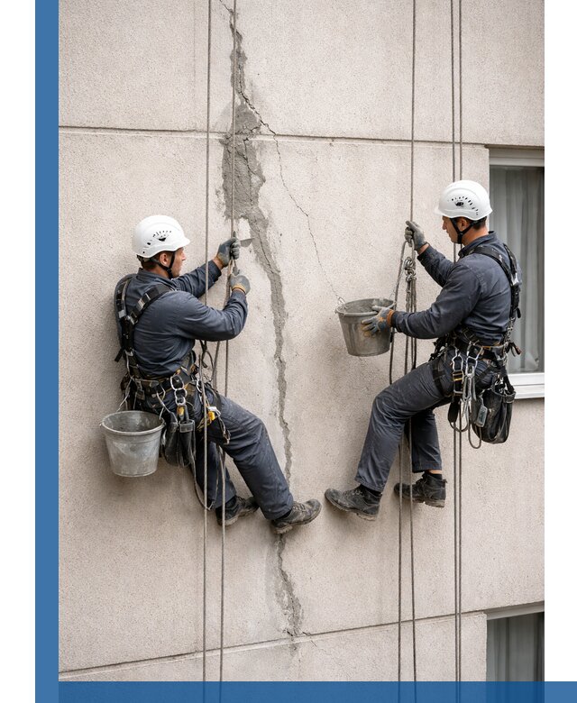 Заделка трещин на фасаде в Троицке с гарантийным ремонтом