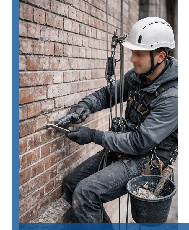 Расшивка кирпичных швов фасадов и стен, ремонт в Троицке