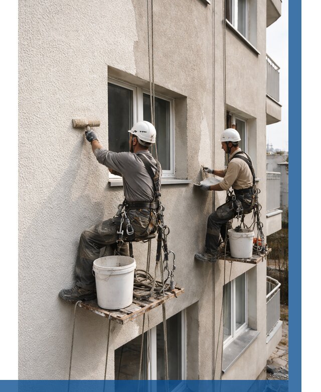 Нанесение короеда на фасад в Троицке от 464 р. | ВЫСОТНИК-Трц