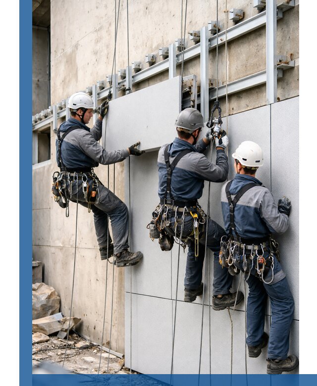 Монтаж вентилируемого фасада в Троицке под ключ с гарантией качества