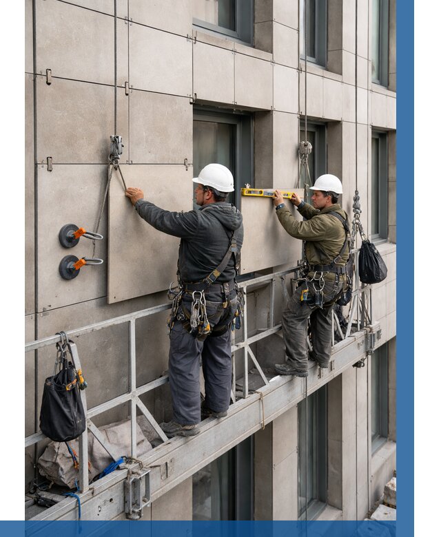 Монтаж керамогранита на фасад в Троицке от 2578 р. | ВЫСОТНИК-Трц