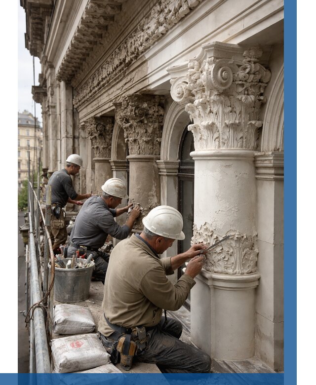 Реставрация фасадной лепнины в Троицке от 2578 р. | ВЫСОТНИК-Трц