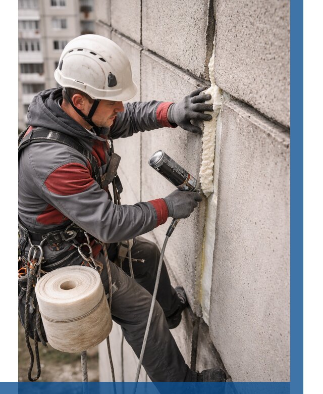 Утепление межпанельных швов в Троицке от 722 р. | ВЫСОТНИК-Трц