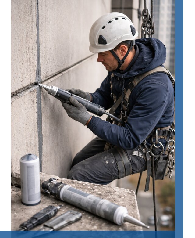 Вторичная герметизация швов в Троицке от 464 р. | ВЫСОТНИК-Трц