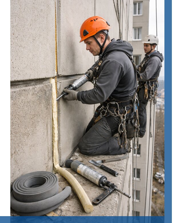 Теплый шов межпанельные швы в Троицке от 722 р. | ВЫСОТНИК-Трц