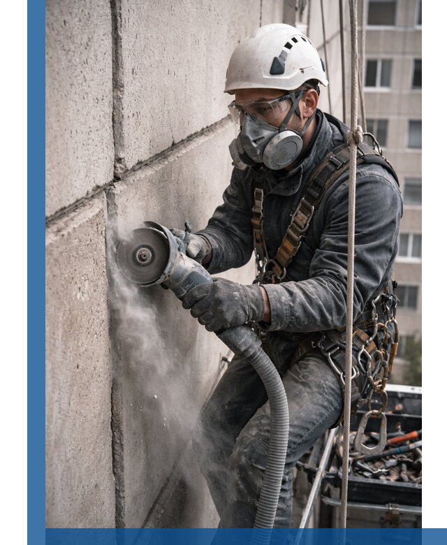 Штробление межпанельных швов в Троицке качественно и быстро