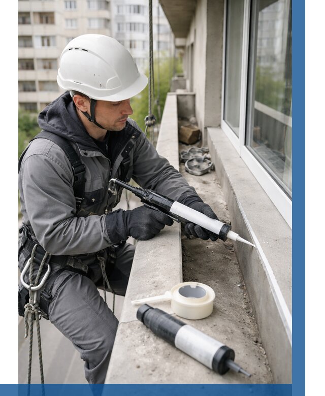 Герметизация швов лоджии в Троицке от 4640 р. | ВЫСОТНИК-Трц