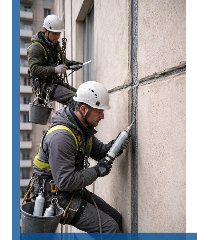 Герметизация деформационных швов фасада в Троицке качественно