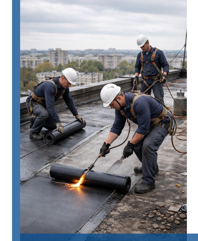 Ремонт наплавляемой кровли в Троицке качественно и надежно