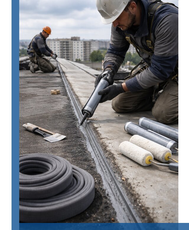 Герметизация швов кровли в Троицке с гарантией герметичности