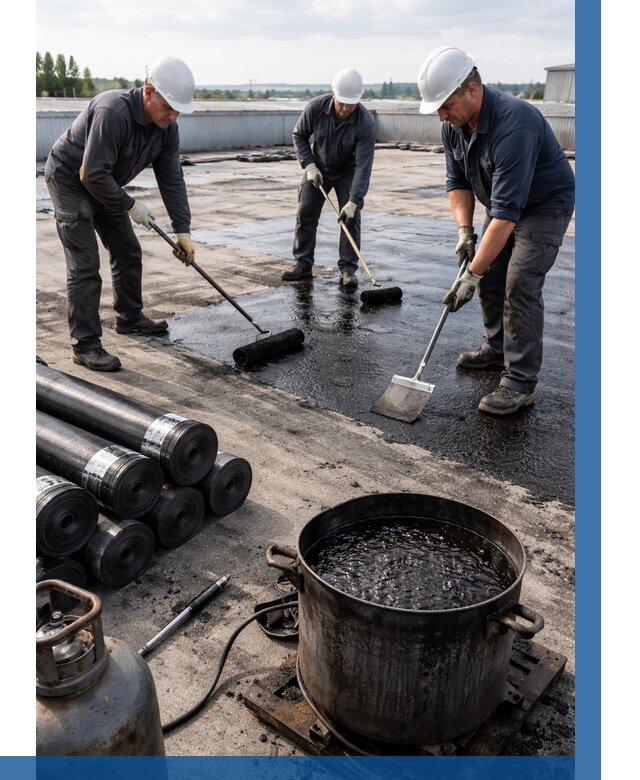 Гидроизоляция кровли мастикой в Троицке от 619 р. | ВЫСОТНИК-Трц