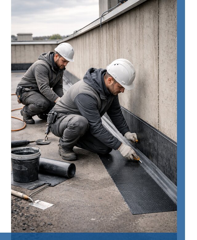 Гидроизоляция примыканий на кровле в Троицке от 928 р. | ВЫСОТНИК-Трц