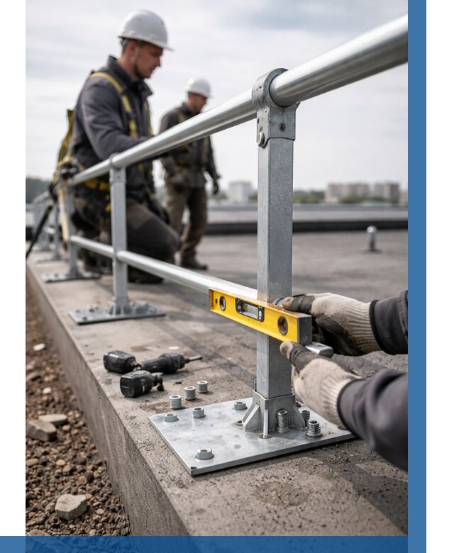 Монтаж кровельного ограждения в Троицке от 1237 р. | ВЫСОТНИК-Трц