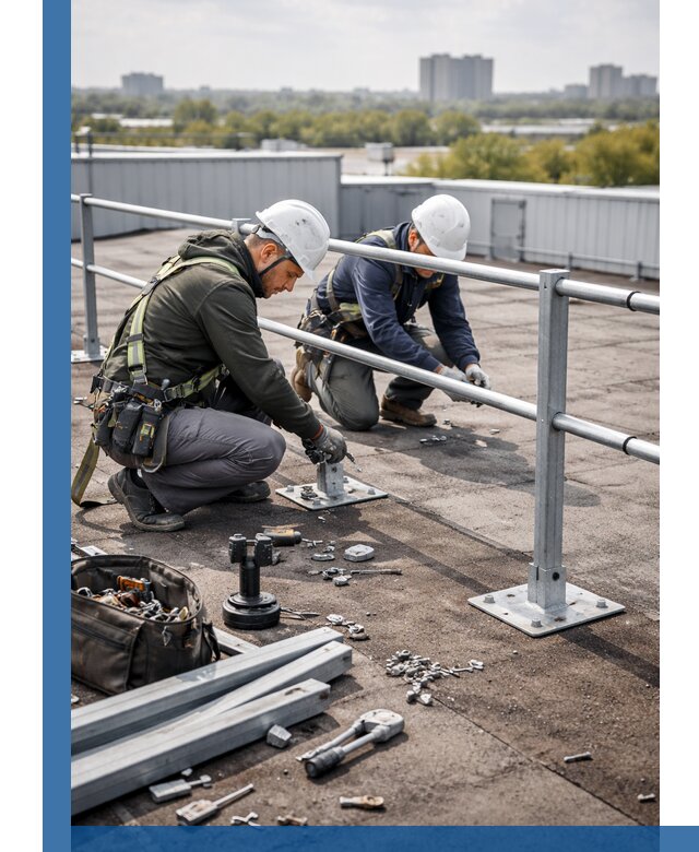 Монтаж кровельного ограждения в Троицке под ключ с гарантией