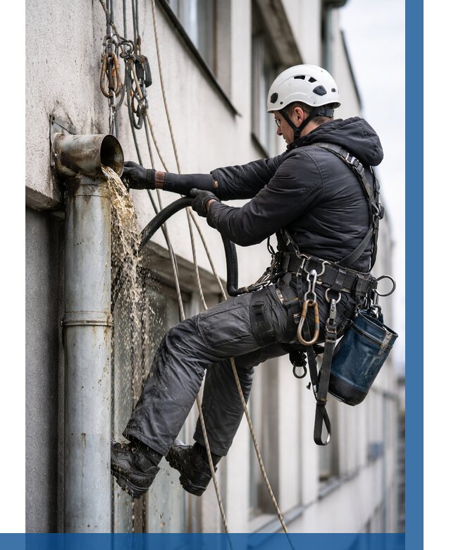 Прочистка водосточных труб в Троицке от 3609 р. | ВЫСОТНИК-Трц