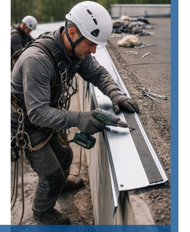 Монтаж капельника на кровле в Троицке от 309 р. | ВЫСОТНИК-Трц