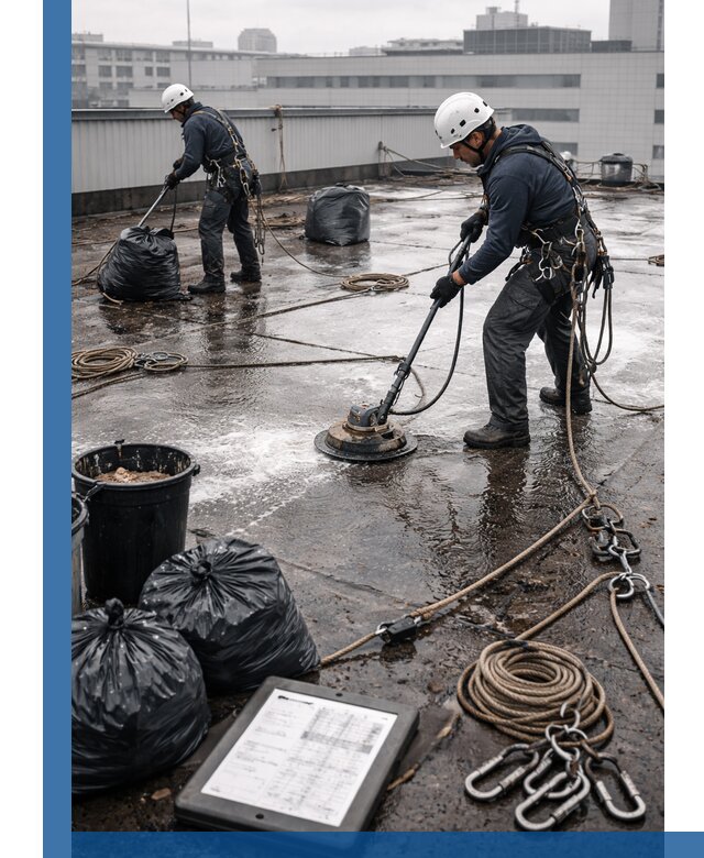 Плановая очистка кровли по графику в Троицке для безопасности