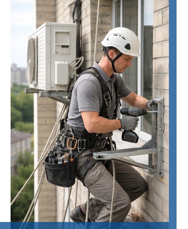 Установка кронштейнов кондиционера в Троицке от 3609 р. | ВЫСОТНИК-Трц