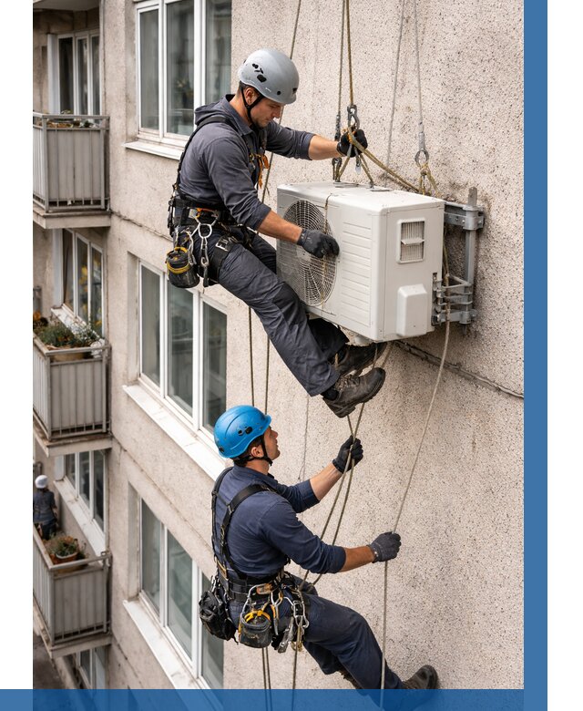 Перенос внешнего блока кондиционера в Троицке от 9280 р.| ВЫСОТНИК-Трц