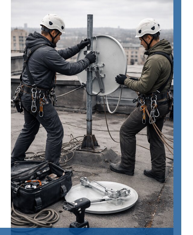 Демонтаж антенн на крыше в Троицке от 4640 р. | ВЫСОТНИК-Трц