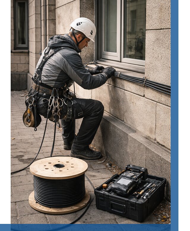 Прокладка оптоволоконного кабеля в Троицке от 825 р. | ВЫСОТНИК-Трц