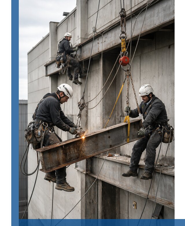 Демонтаж металлоконструкций на высоте в Троицке под ключ