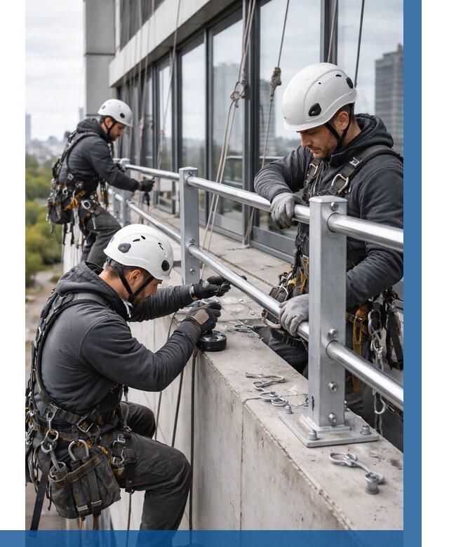 Монтаж ограждений на высоте в Троицке, от 1237 р. | ВЫСОТНИК-Трц