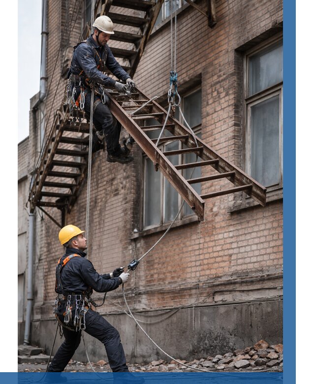 Демонтаж пожарной лестницы в Троицке от 12373 р. | ВЫСОТНИК-Трц