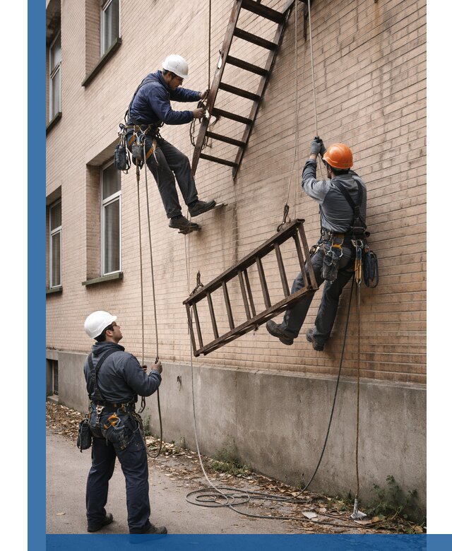 Демонтаж пожарной лестницы в Троицке быстро и безопасно