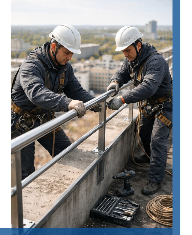 Монтаж перил на высоте в Троицке от 2578 р. | ВЫСОТНИК-Трц