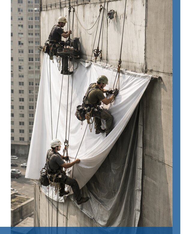 Замена баннерного полотна в Троицке от 6702 р. | ВЫСОТНИК-Трц—заказать