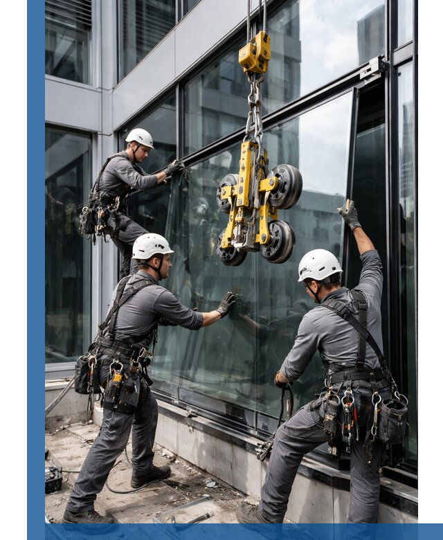 Структурное остекление фасадов в Троицке монтаж и обслуживание