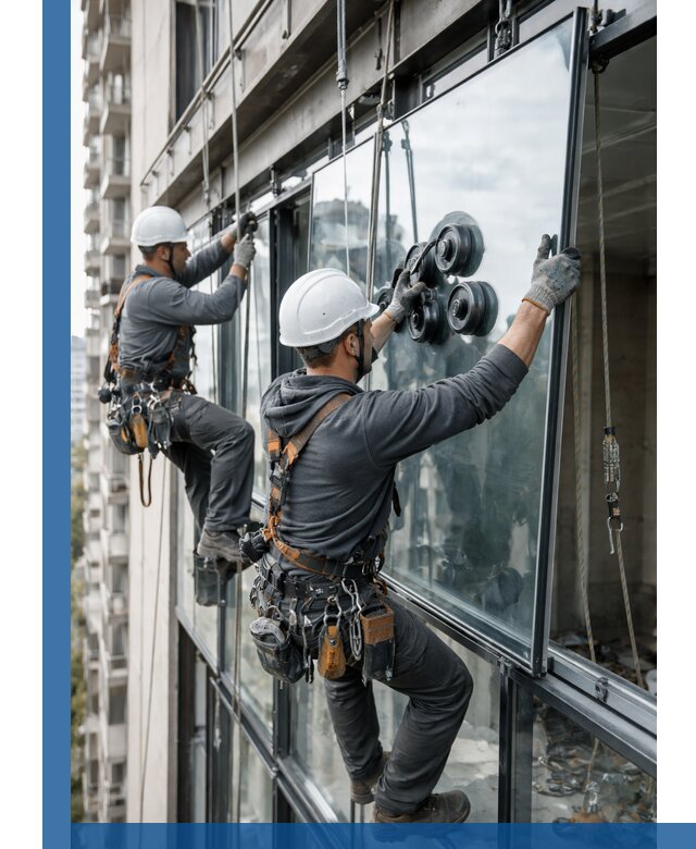 Витражное остекление фасадов и лоджий в Троицке под ключ