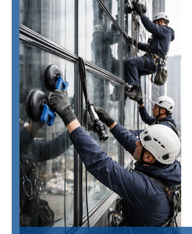 Радиусное остекление фасадов под ключ в Троицке с гарантиями