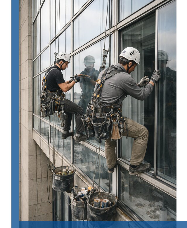 Ремонт витражных конструкций и фасадного остекления в Троицке