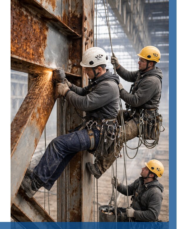 Зачистка металла от ржавчины в Троицке от 361 р. | ВЫСОТНИК-Трц