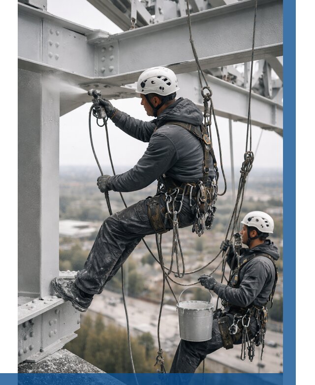 Покраска металлоконструкций на высоте в Троицке 361 р |ВЫСОТНИК-Трц