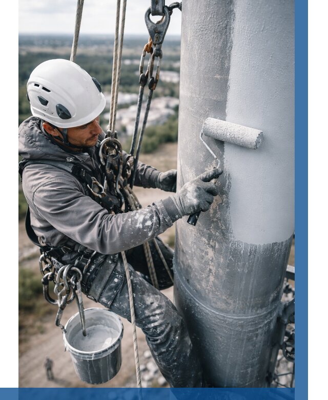 Покраска мачт связи под ключ в Троицке от 876 р. | ВЫСОТНИК-Трц