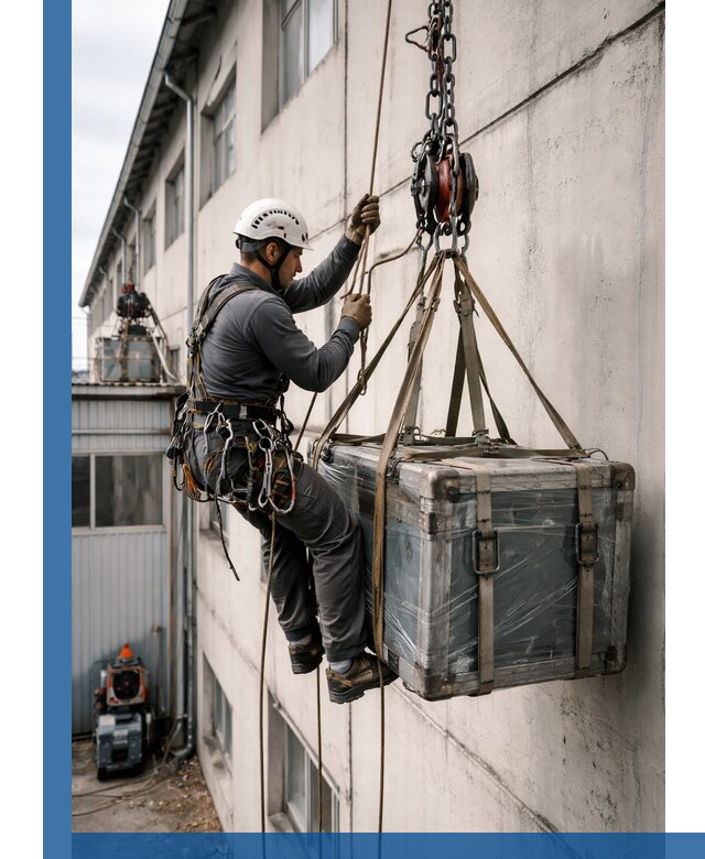 Подъем грузов на высоту в Троицке для промышленных объектов