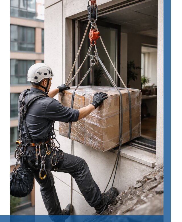 Подъем груза через окно в Троицке от 4640 р. | ВЫСОТНИК-Трц