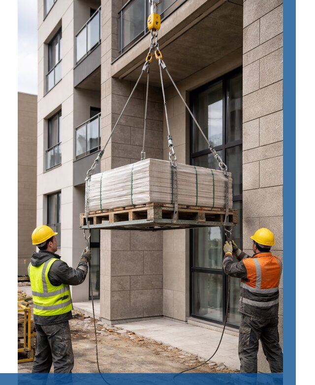 Подъем керамогранита на этаж в Троицке от 3609 р. | ВЫСОТНИК-Трц