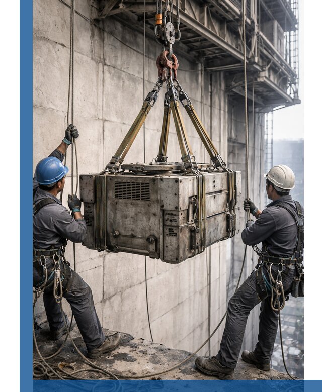 Такелажные работы на высоте, подъем и монтаж грузов в Троицке