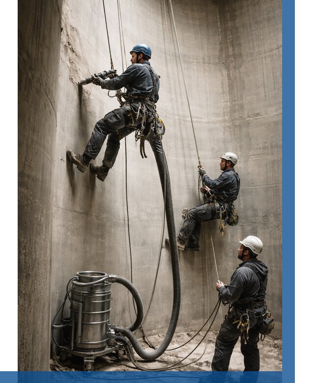 Зачистка силосов в Троицке от 4640 р. Договор и смета ВЫСОТНИК-Трц