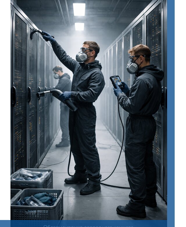 Обеспыливание серверной комнаты в Троицке от 4640 р. | ВЫСОТНИК-Трц