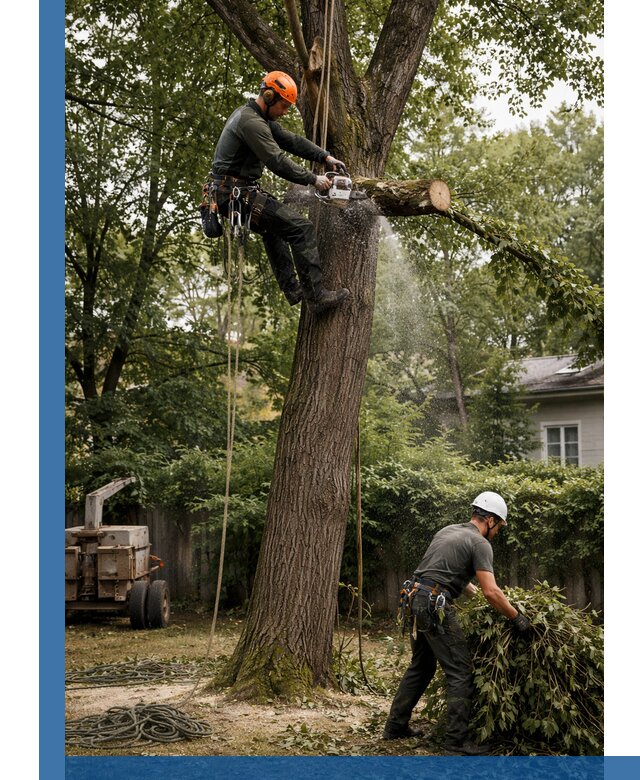 Кронирование деревьев в Троицке, безопасная высотная обрезка